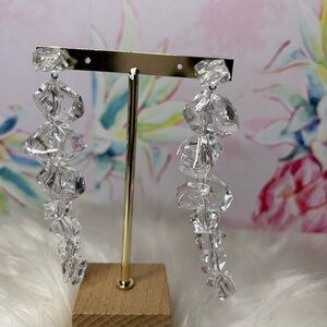 Crystal Clear drop earrings